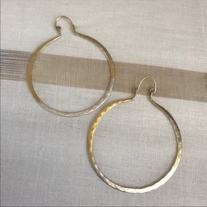 Large Anthropologie Hoop earrings